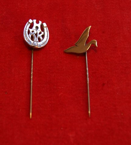 Embleme aus dänisch Sterling Silber 925S mit Nadel