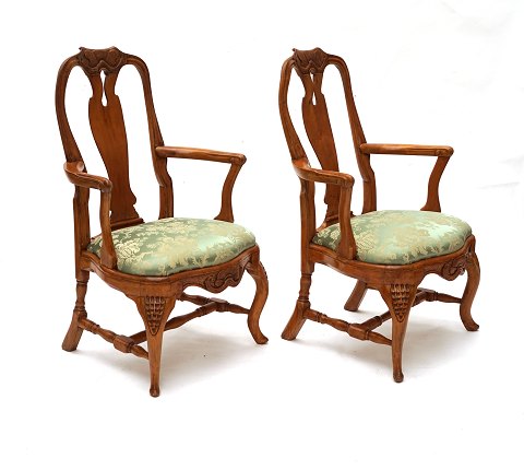 A pair of arm chairs
Sweden around 1750