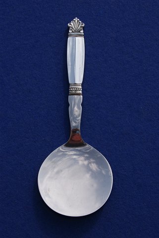 Königin Georg Jensen dänisch Silberbesteck, Servierheber mit Edelstahl 20cm