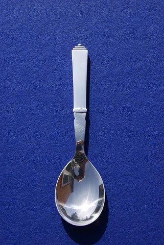 Pyramid Georg Jensen Danish silver flatware, serving spoon with stainless steel 18cm