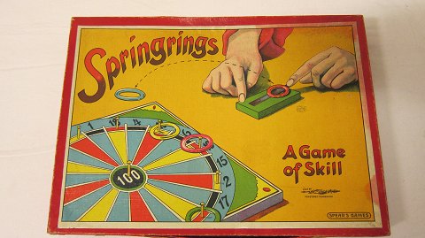 Ein altes Spielzeug
Um 1930
"Springrings" a game of skill aus Spear
