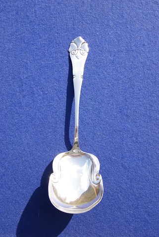 French Lily Danish silver flatware, large serving spoon 24cm from year 1923