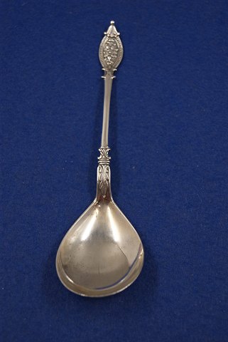 Danish silver flatware, jam spoon 14cm of 3 Towers 830S silver