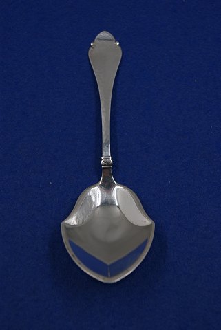 Bernstorff Danish silver cutlery, jam spoon or stewed fruit spoon 15.5cm