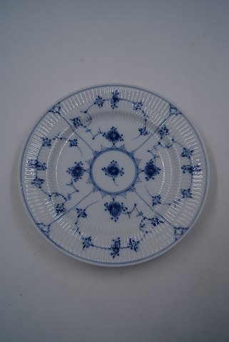 Blue Fluted plain Danish porcelain. Large cake plates 19cms No 179