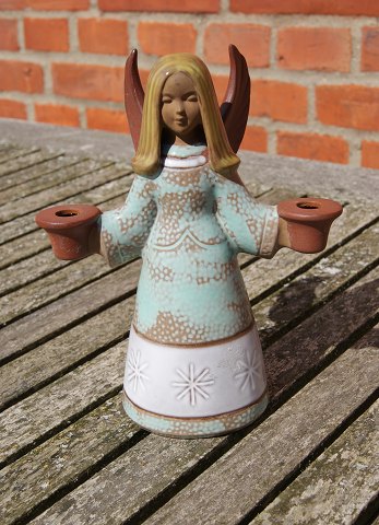 Goebel keramik figur Tyskland, Engel til 2 lys HX 327 fra 1966