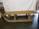 Sledge - very big
An old and very big sledge made of wood and very 
fine (please see the photos) and with iron under 
the runners
Take it with you for the whole family in the snow 
in the winter or it could be decorative outdoor 
with flowers/plants on it