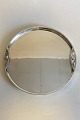 Danam Antik 
presents: 
Georg 
Jensen Sterling 
Silver Round 
Serving Tray 
with handles No 
483