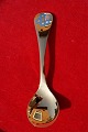 Georg Jensen year spoon 1983 of Danish gilt 
sterling silver. Forget-me-not