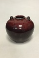 Danam Antik 
presents: 
Royal 
Copenhagen 
Stoneware Vase 
by Patrick 
Nordstrom in 
Sang de Boeuf 
Early No s-579