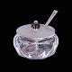 Bestik.dk 
presents: 
Hans 
Hansen. Glass 
Jar with 
Sterling Silver 
Lid & Spoon - 
1934.