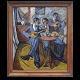 Aabenraa 
Antikvitetshandel 
präsentiert: 
Victor 
Isbrand, 
1897-1988, Öl 
auf Platte. 
Kubistische 
Komposition, 
"Das ...