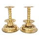 Aabenraa 
Antikvitetshandel 
presents: 
Pair of 
Swedish 
Baroques brass 
candle sticks. 
Circa 1750. H: 
28cm