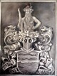 Porzellantafel/Fliese 
mit Wappen, 19. 
Jahrhundert, 
...