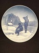Bing & Gröndahl Teller Weihnachten Jubilee 1895 -1950 Der Sternenhimmel über Grönland. ...