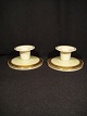Dagmar.Paar Kerzenleuchter. Höhe: 5 cm. Durchmesser: 12 cm.Royal Copenhagen RC Nr. ...