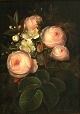 Aabenraa Antikvitetshandel präsentiert: Blumengemälde, I. L. Jensen