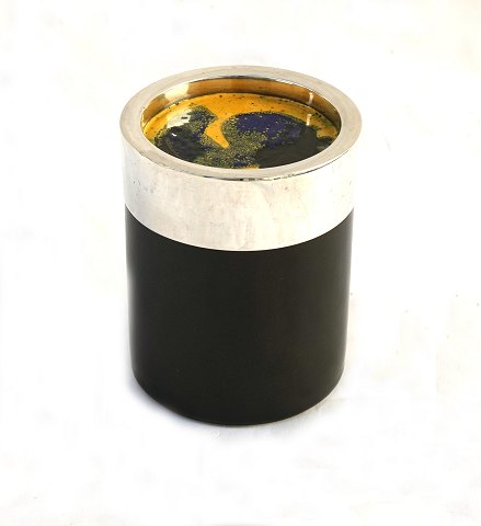 Small pot with silver lid, Michelsen, Copenhagen 
1963