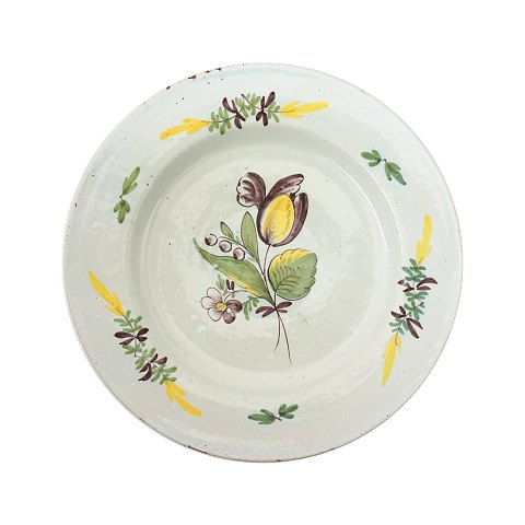 Early Kellinghusen plate with flowers
Around 1780-90