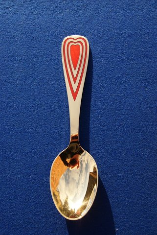 Michelsen/Georg Jensen X-mas spoon 2005 of gilt sterling silver