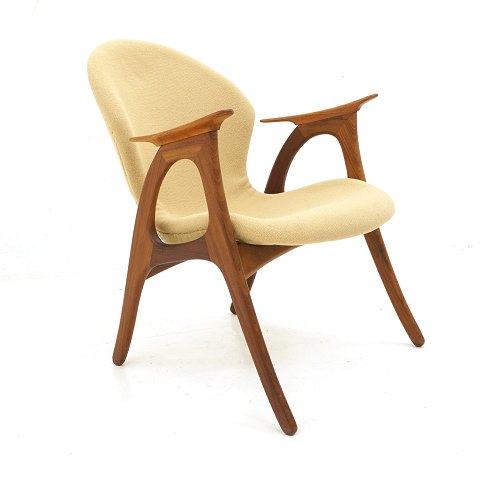 Aage Christiansen  for Erhard og Andersen, 
armstol, teak. Fremstillet i 1960erne