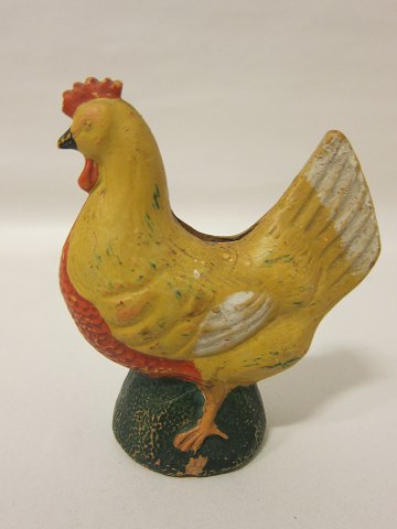 Sparbüchse, antik
Sparbüchse vom Ton, wie ein Huhn geformt, von den 1800-Jahren
H: 16cm