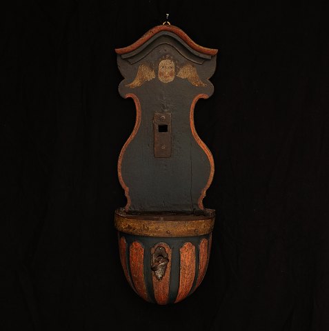 Collect used in a church. Circa 1750. H: 62cm. W: 
23cm