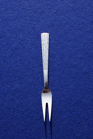 Champagne dänisch Silberbesteck, Aufschnittgabel 12,5cm