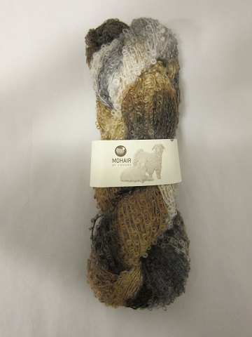 Mohair Bouclé Mix
Mohair Bouclé Mix ist ein Naturprodukt von der höchsten Qualität von den 
Angoraziegen aus Süd Afrika.
Diese Farbe ist: Choco creme mix, Farbenr. 1048
Knäuel mit 100 Gramm