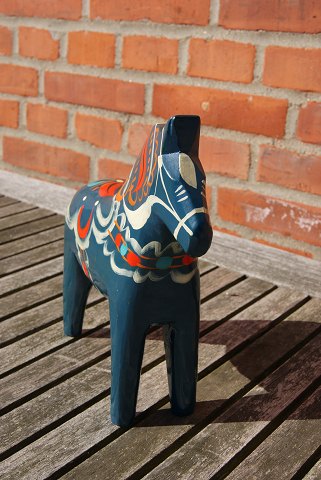 Blue Dala horses 20.5cm from Sweden