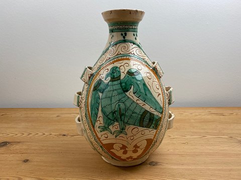 Italienische Terrakotta-Sgraffito-Vase aus der San Zeno-Werkstatt in Piza