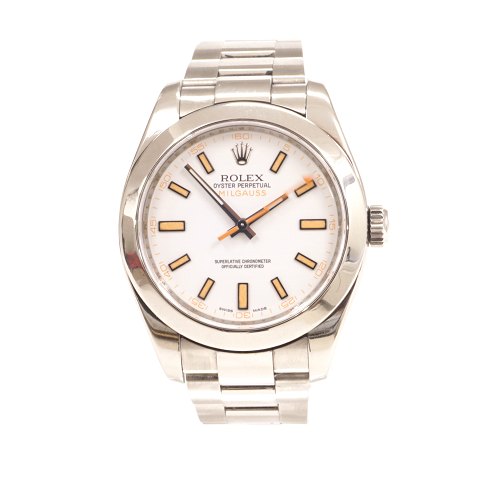 Rolex Milgauss Ref. 116400, Stahl.
M-Serie um 2007.
D: 40mm