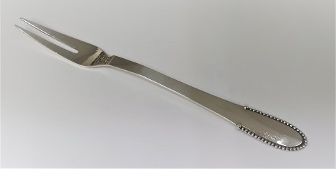 Georg Jensen. Silver cutlery. Sterling (925). Beaded. Meat fork. Length 20.5 cm.