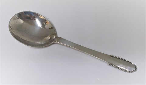 Georg Jensen. Silver cutlery. Sterling (925). Beaded. Serving spoon. Length 20.5 
cm.