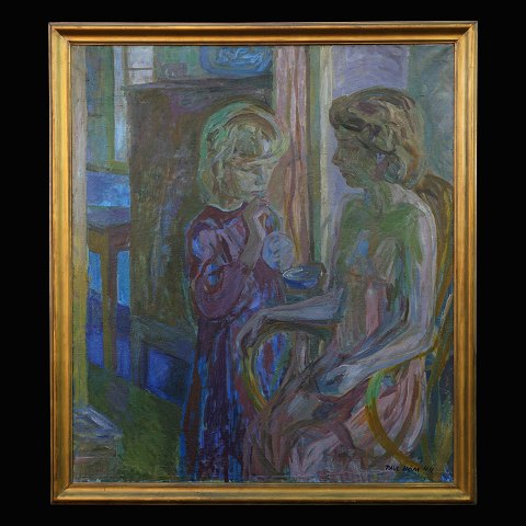 Paul Høm, 1905-94, oil on canvas. Signed and dated 
1944. Visible size: 115x99cm. With frame: 
127x111cm