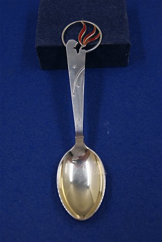 Michelsen Christmas spoon 1933 of Danish partial gilt sterling silver