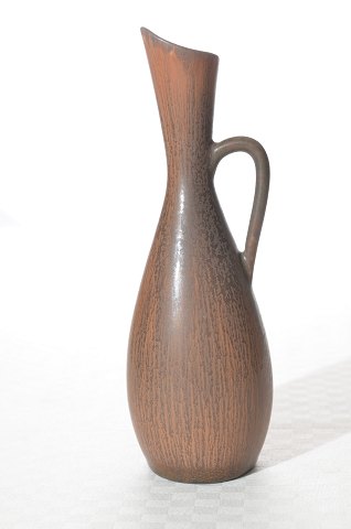 VASE AUS DEN 1950er Jahren CARL-HARRY  STALHANE FÜR RORSTRAND BRAUNE GLASUR  AUF 
STEINZEUG