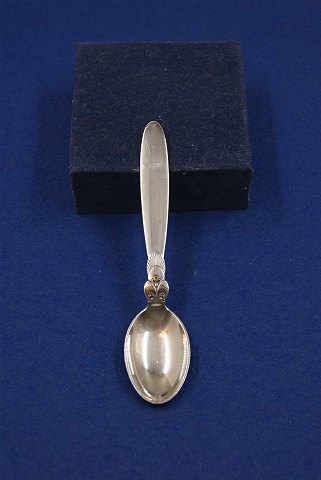 Kaktus Georg Jensen sterling sølvbestik, kaffeskeer 10,5cm