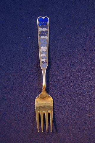 Michelsen Christmas fork 1944 of Danish gilt sterling silver