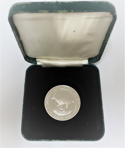 Bahrain. Silbermünze 5 Dinars 1986 (925). Durchmesser 36 mm.