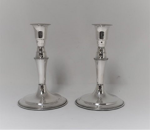 Svend Toxvärd. Silver candlesticks (830). A pair. Height 16 cm.