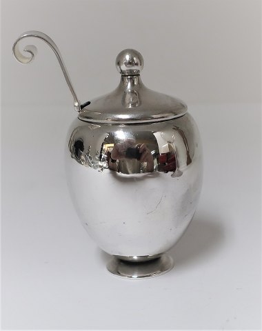 Hans Hansen. Silver mustard jar (925). Height 6.5 cm.
