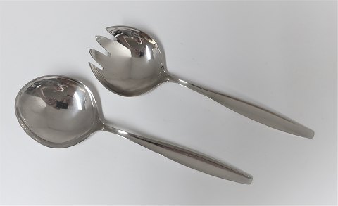 Georg Jensen. Sterling (925). Cypres. Serving set. Length 22 cm.