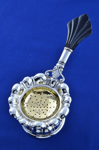 Danish silver Tea strainer with bowl