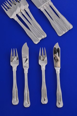 Georg Jensen Silber Regence Fisch-Besteck für 6 Personen