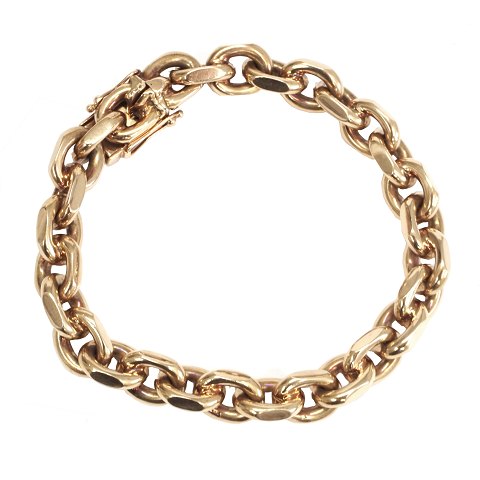 Kräftiger Anker Armband aus 14kt Gold. L: 19,5cm. 
G: 66gr