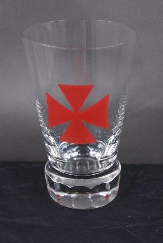 Danish freemason glasses beer glasses engraved with freemason symbols, on an edge-cutted foot