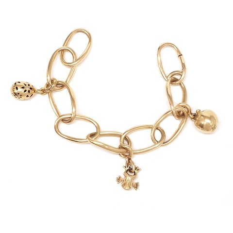 Ole Lynggaard Copenhagen 18kt gold Love bracelet. 
L: 18cm. W: 59,7gr