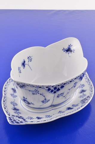 Royal Copenhagen  Blue fluted half lace Sauce boat 587