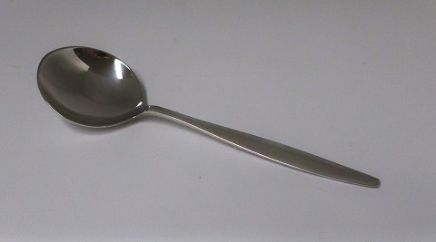 Georg Jensen. Sølvbestik (925). Cypres. Rund suppeske. Længde 18 cm.